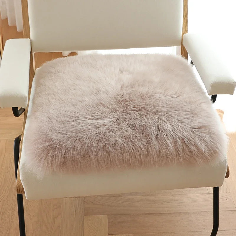 Australian Whole Sheepskin Pad Home Wool Sofa Cushion Office Chair Comfort Mat Bedroom Soft Bay Window Pad Thick Floor lz66